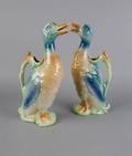 A Pair of French Ceramic Ewers St Clement