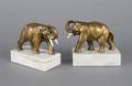 A Pair of Elephant Bookends