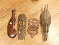 Four Carved Masks