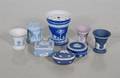 A Collection of Eight Wedgwood Jasperware Articles