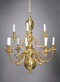 A Dutch Baroque Style Twelve Light Chandelier