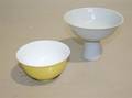 A Chinese Stem Cup and Monochrome Bowl