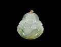 57 CARVED JADE HOTAI PENDANT