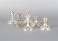A Collection of Three Pairs of American Candlesticks