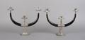 A Pair of Three Light Candelabras