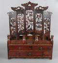 A Chinese Wood Jewelry Cabinet