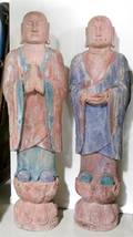 A Pair of Asian Monk Figures