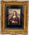 Oil Painting after da Vincis Mona Lisa Signed