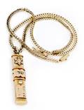 A 14 Karat Yellow Gold Pendant with Chain