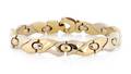An 18 Karat White and Yellow Gold Bracelet