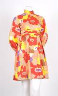 A Geoffrey Beene Mulitcolor Floral Print Dress