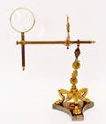 Ornate Brass Magnifying Glass on Stand