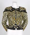 A Valentino Leopard Print Sequined Jacket