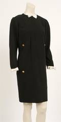 A Chanel Black Wool Dress