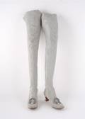 A Pair of Silver Lame Shoe Tights