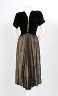A Claire McCardell Black Velvet Dress