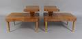 A Pair of Lane Double Tiered Side Tables