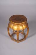 An Asian Decorated Stool