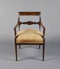 A Regency Mahogany Open Arm Chair