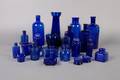 A Collection of Cobalt Glass Articles