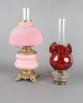 A Group of Two Oil Lamps