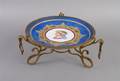 A Sevres Style Gilt Metal Mounted Dish