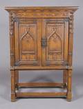 A Gothic Revival Style Chest on Stand