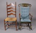 A Painted and Stenciled Rocking Chair