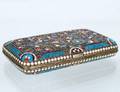 RUSSIAN SILVER GILT AND ENAMEL CIGARETTE CASE