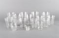 A Collection of Fifteen American Glass Beakers