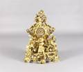 A French Gilt Bronze Figural Mantle Clock