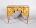 A Louis XVI Style Marquetry Bureau Plat