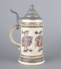 A German Pottery Card Stein