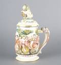 An Italian CapoDiMonte Porcelain Stein
