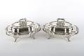 A Set of English Sheffield Silverplate Covered Serving Dishes Creswick