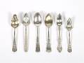 A Group of Six American Sterling Silver Orange Spoons