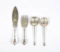 An American Sterling Silver Salad Set Currier  Roby