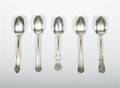 A Group of Five American Sterling Silver Table Spoons