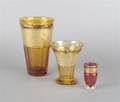 Three Moser Glass Vases