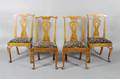 A Set of Four George III Chippendale Style Chairs
