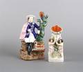 Two Staffordshire Figural Spill Vases