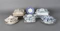 A Group of Five British Transferware Tureens