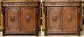 A Pair of Marble Top Sideboards