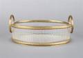 A French GiltMetal Mounted Glass Center Bowl