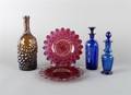 A Collection of Colored Glass Articles