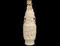 CARVED IVORY VASE AND COVER