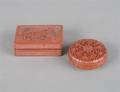 Two Chinese Cinnabar Boxes