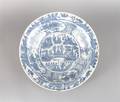 A Blue and White Porcelain Japanese Charger