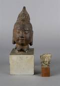 A Chinese Metal Head of Buddha