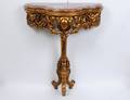 CARVED AND GILTWOOD CONSOLE TABLE